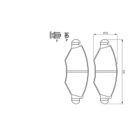 Brake pads for disc brakes