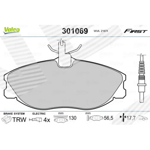 BRAKE PADS FOR DISC BRAKES - 0