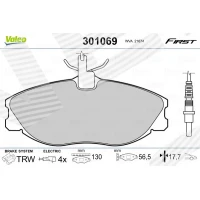 Brake pads for disc brakes