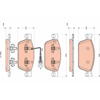 Brake pads for disc brakes