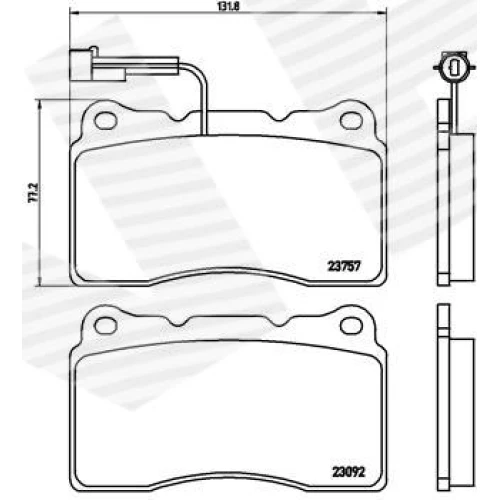 BRAKE PADS FOR DISC BRAKES - 0