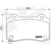 Brake pads for disc brakes