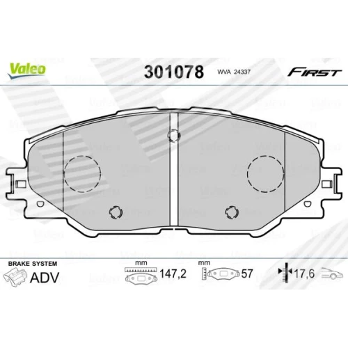 BRAKE PADS FOR DISC BRAKES - 0