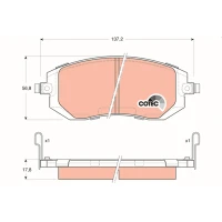 Brake pads for disc brakes