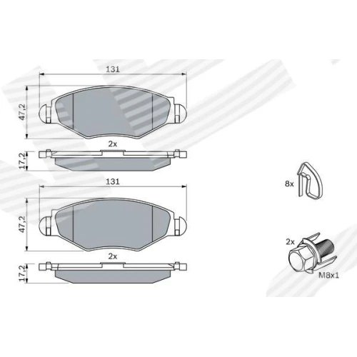 BRAKE PADS FOR DISC BRAKES - 4