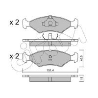 Brake pads for disc brakes