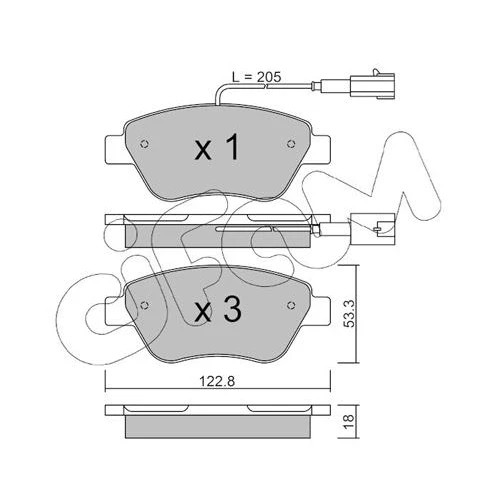 BRAKE PADS FOR DISC BRAKES - 0