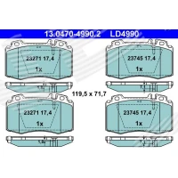 Brake pads for disc brakes