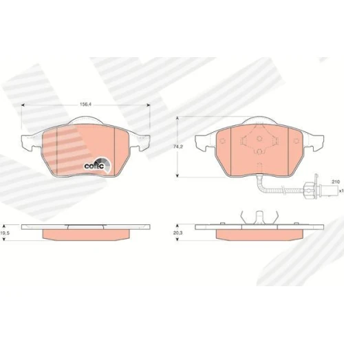 BRAKE PADS FOR DISC BRAKES - 0