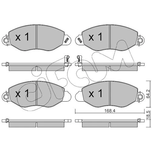 BRAKE PADS FOR DISC BRAKES - 0