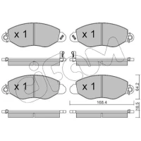 Brake pads for disc brakes