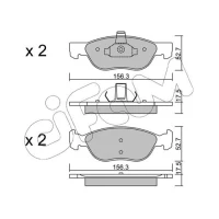 Brake pads for disc brakes