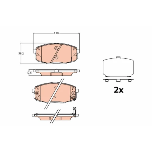 BRAKE PADS FOR DISC BRAKES - 0