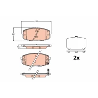 Brake pads for disc brakes