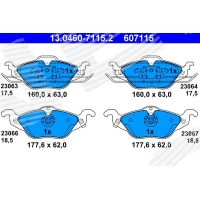 Brake pads for disc brakes