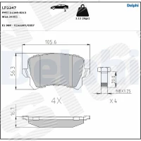 Brake pads for disc brakes