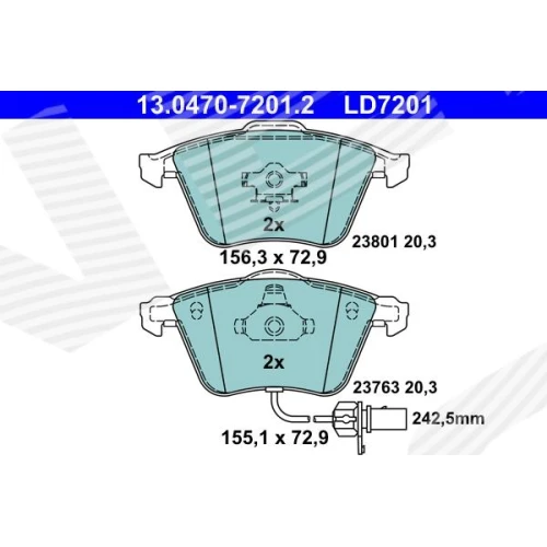 BRAKE PADS FOR DISC BRAKES - 0