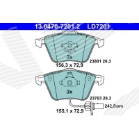 Brake pads for disc brakes