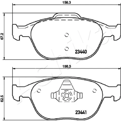 BRAKE PADS FOR DISC BRAKES - 1