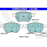 Brake pads for disc brakes