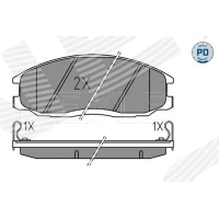 Brake pads for disc brakes