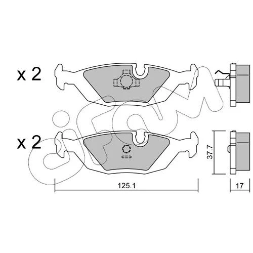 BRAKE PADS FOR DISC BRAKES - 0