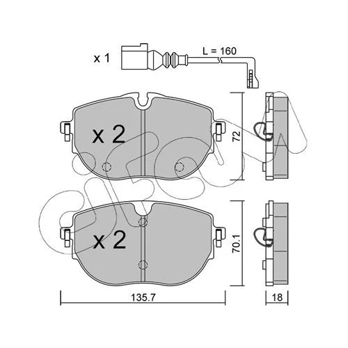 BRAKE PADS FOR DISC BRAKES - 0