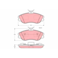 Brake pads for disc brakes