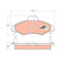 Brake pads for disc brakes