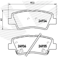 Brake pads for disc brakes