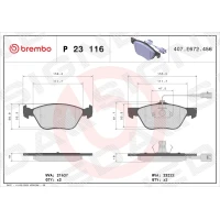 Brake pads for disc brakes