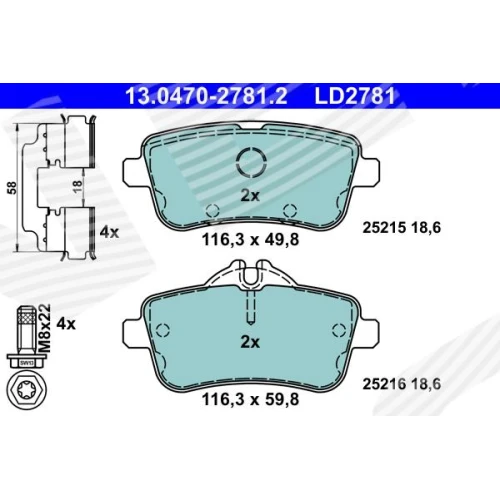 BRAKE PADS FOR DISC BRAKES - 0