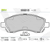 Brake pads for disc brakes