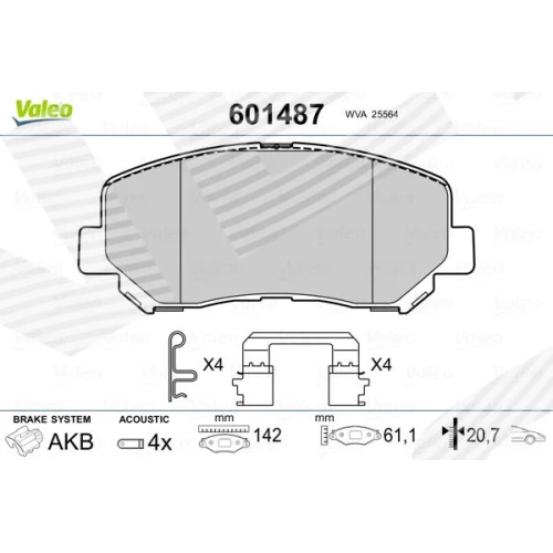 BRAKE PADS FOR DISC BRAKES - 0