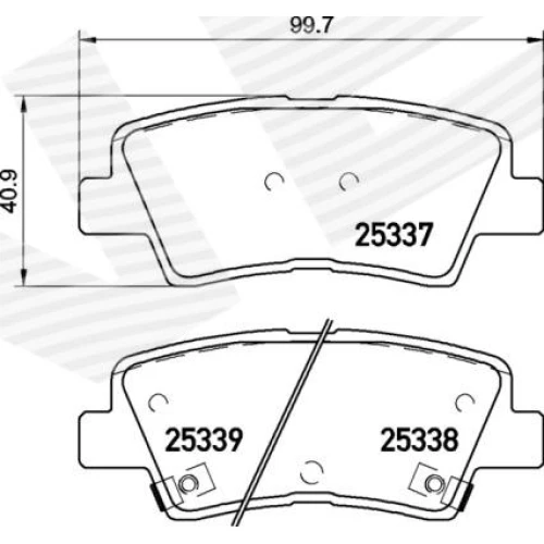 BRAKE PADS FOR DISC BRAKES - 0