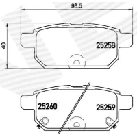 Brake pads for disc brakes