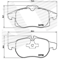 Brake pads for disc brakes