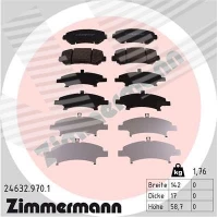 Brake pads for disc brakes