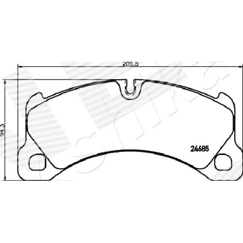 BRAKE PADS FOR DISC BRAKES - 1