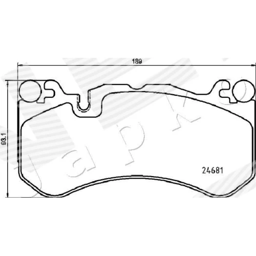 BRAKE PADS FOR DISC BRAKES - 1