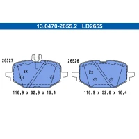 Brake pads for disc brakes