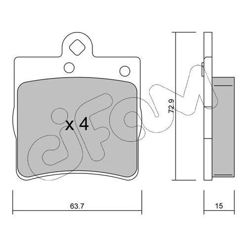 BRAKE PADS FOR DISC BRAKES - 0