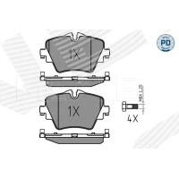 Brake pads for disc brakes