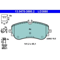 Brake pads for disc brakes