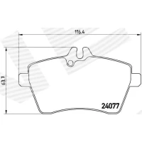 Brake pads for disc brakes