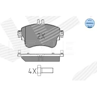 Brake pads for disc brakes