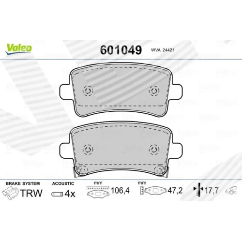 BRAKE PADS FOR DISC BRAKES - 0