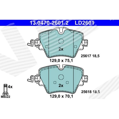 BRAKE PADS FOR DISC BRAKES - 0