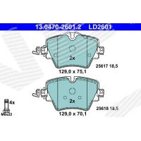 Brake pads for disc brakes