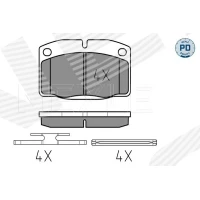 Brake pads for disc brakes